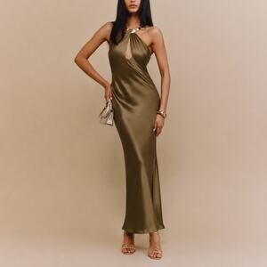 reformation breslin knit dress Breslin Knit Dress Reformation Burnt Orage Sparkle